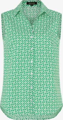 MORE&MORE Blouse Tops Blouse Dames Pastelgroen / Lichtgroen