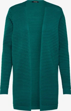 MORE&MORE Vesten Gebreid Vest Dames Smaragd