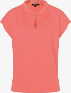 MORE&MORE Blouses Met Korte Mouw Blouse Dames Koraal