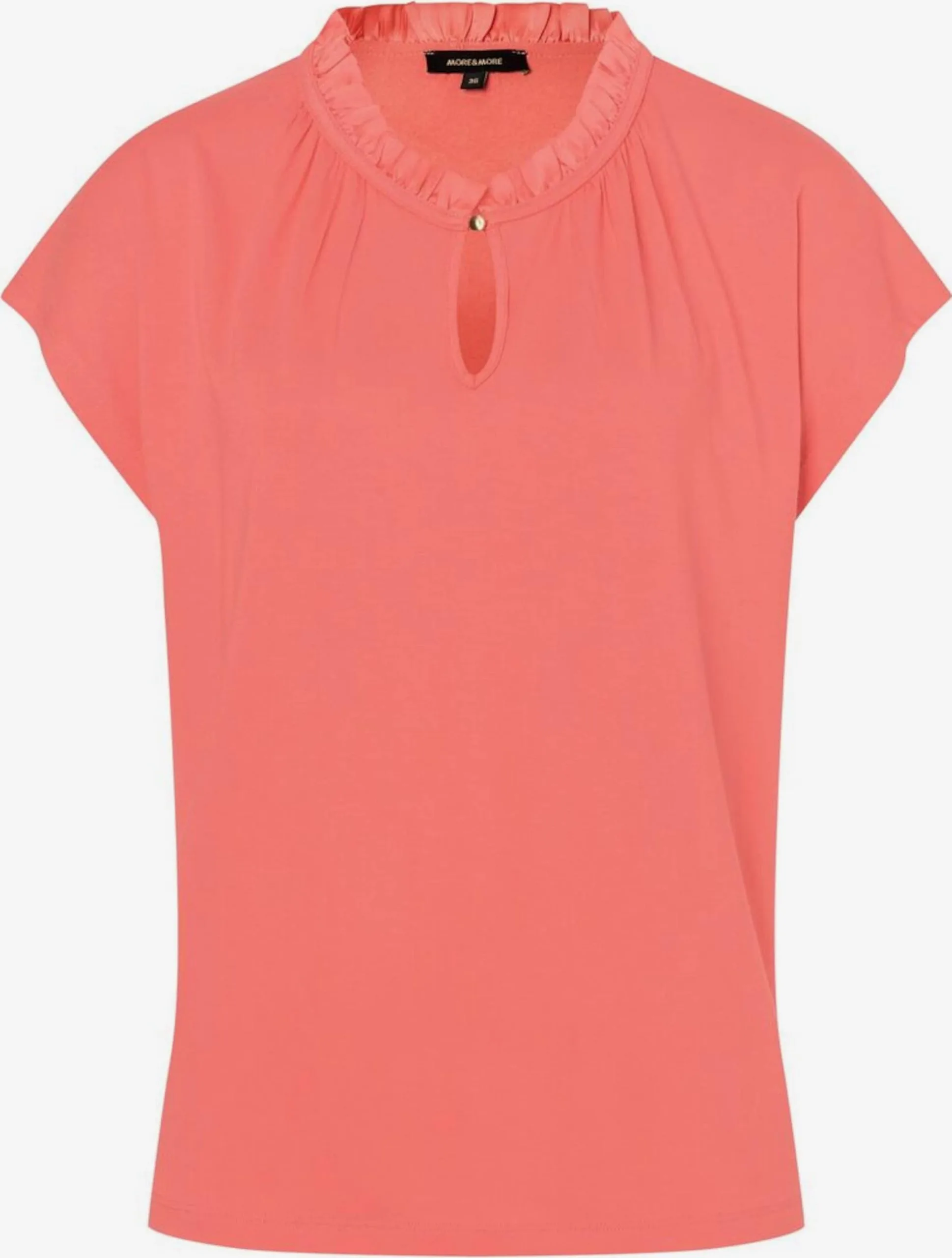 MORE&MORE Blouses Met Korte Mouw Blouse Dames Koraal