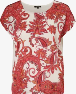 MORE&MORE T-shirts Shirt Dames Fuchsia / Wit