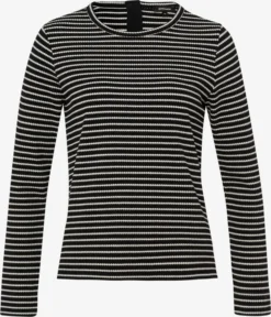 MORE&MORE Longsleeves Shirt Dames Zwart