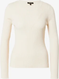 MORE&MORE Fijngebreide Truien Trui Dames Champagne