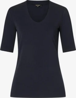 MORE&MORE T-shirts Shirt Dames Nachtblauw