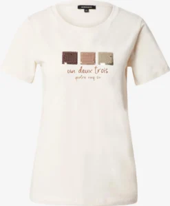 MORE&MORE T-shirts Shirt Dames Ecru