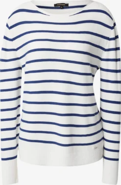 MORE&MORE Fijngebreide Truien Trui Dames Wit