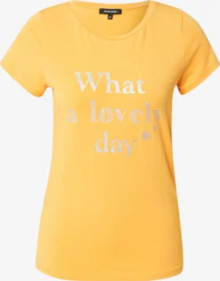 MORE&MORE T-shirts Shirt Dames Abrikoos