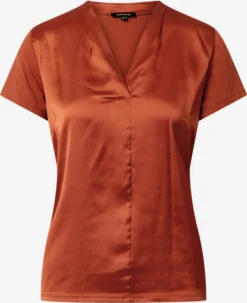 MORE&MORE T-shirts Shirt Dames Oranjerood