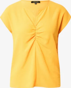 MORE&MORE Blouses Met Korte Mouw Blouse Dames Geel