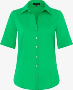 MORE&MORE Blouses Met Korte Mouw Blouse Dames Grasgroen