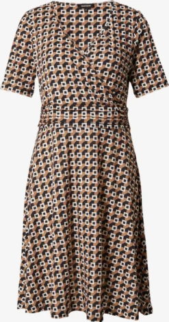 MORE&MORE Mini Jurken Jurk Dames Bruin / Zwart