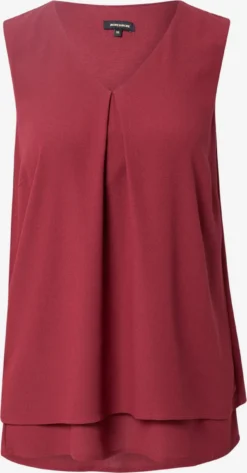 MORE&MORE Blouse Tops Blouse Dames Donkerrood