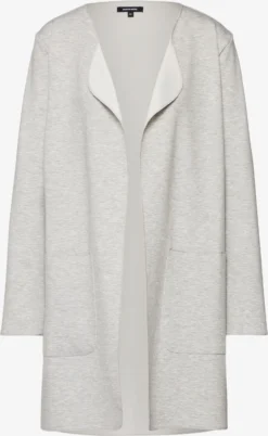 MORE&MORE Vesten Gebreid Vest Jacke Wirk Dames Grijs Gemêleerd