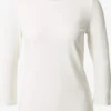 MORE&MORE Shirts Met 3/4 Mouw Shirt Dames Offwhite
