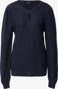 MORE&MORE Fijngebreide Truien Trui Dames Marine