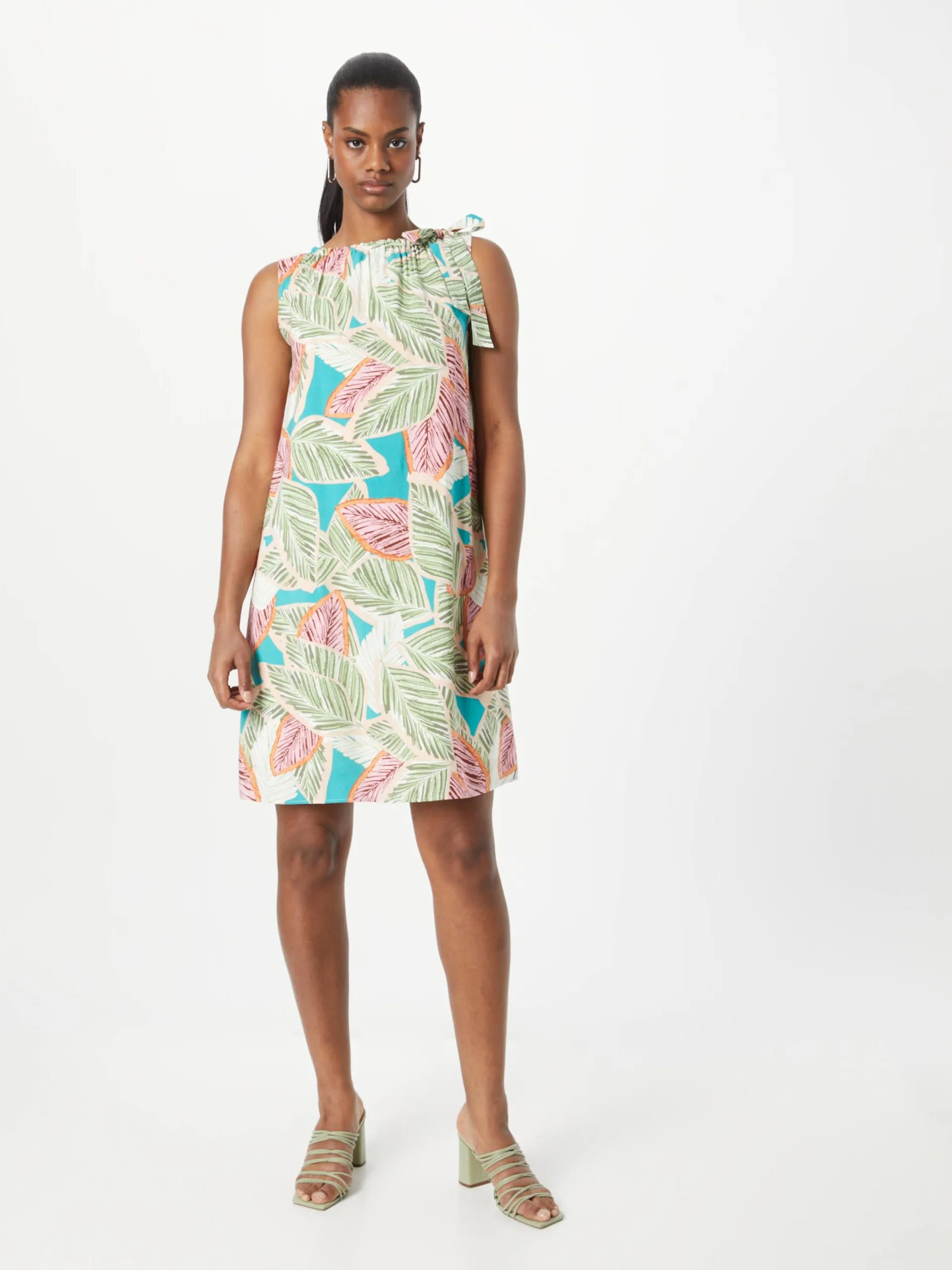 MORE&MORE Mini Jurken Jurk Dames Groen / Jade Groen - Afbeelding 2