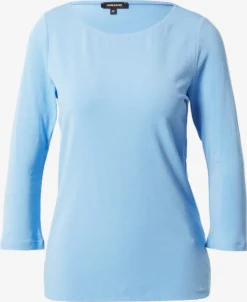 MORE&MORE Shirts Met 3/4 Mouw Shirt Dames Lichtblauw
