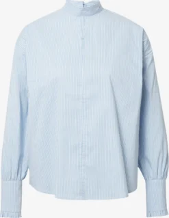 MORE&MORE Blouseshirts Blouse Dames Lichtblauw