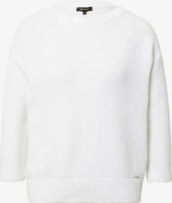 MORE&MORE Basic Truien Trui Dames Wit