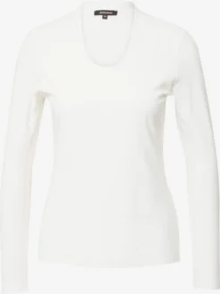 MORE&MORE Longsleeves Shirt Dames Ecru